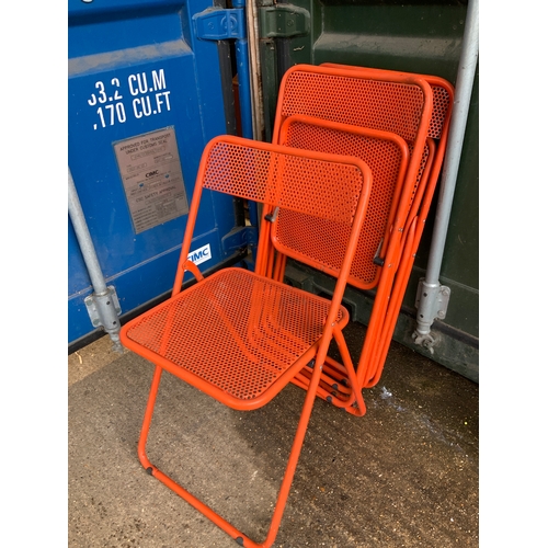 63 - 4x Vintage Folding Chairs