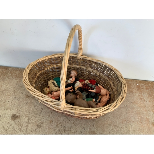 483 - Basket and Dolls