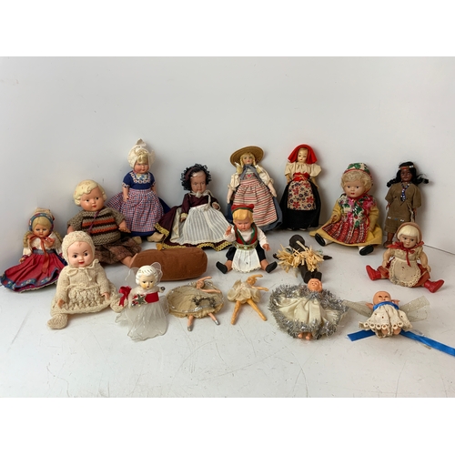 395 - Vintage Costume Dolls and Christmas Fairies etc