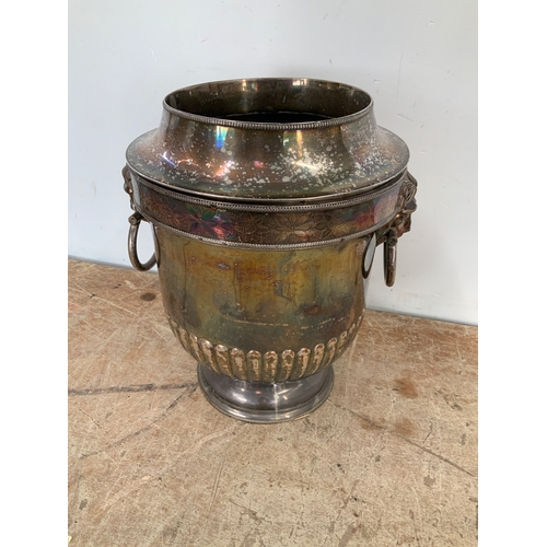 323 - Silver Plated Urn