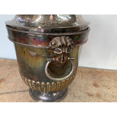 323 - Silver Plated Urn