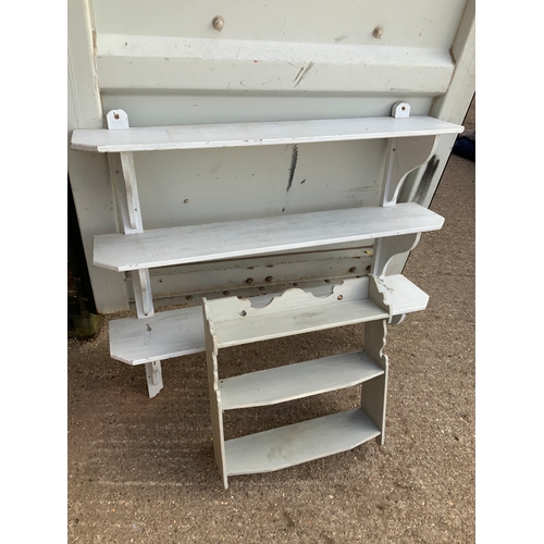 95A - Painted Wall Shelves