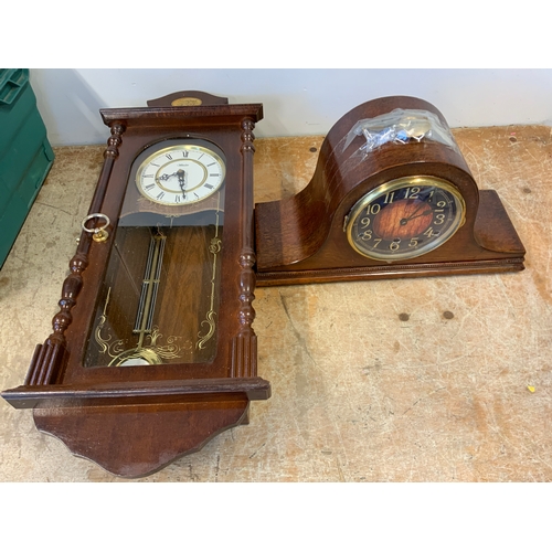 277 - Wall Clock and Mantel Clock