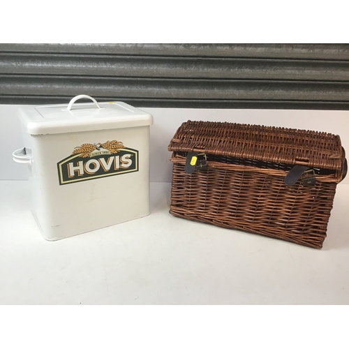 687 - Hovis Bread Bin and Hamper