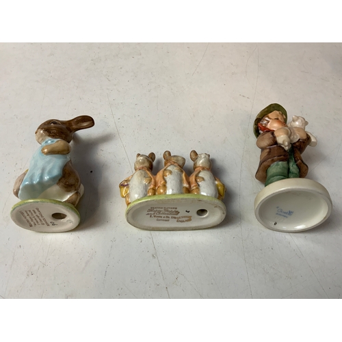 816 - Beatrix Potter Figurines and Goebel Figure