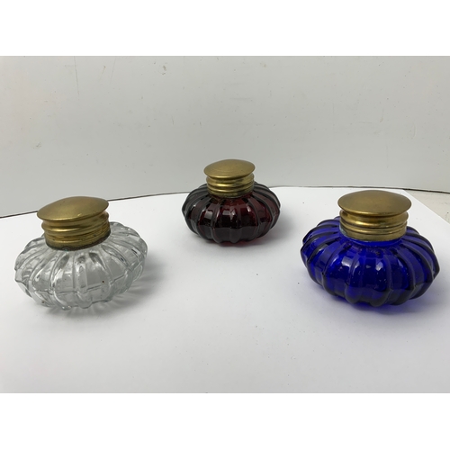 809 - 3x Brass Topped Inks