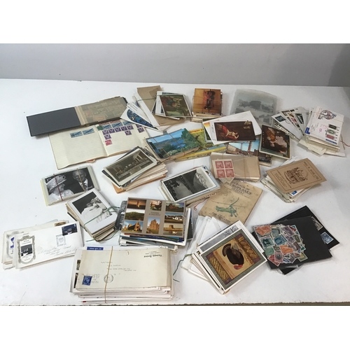 328 - Postcards, Stamps and First Day Covers etc