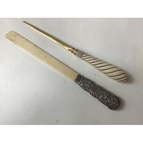 782 - Letter Opener and Silver Mounted Page Turner