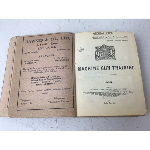 756 - Books - Machine Gun Training 1925 and Other