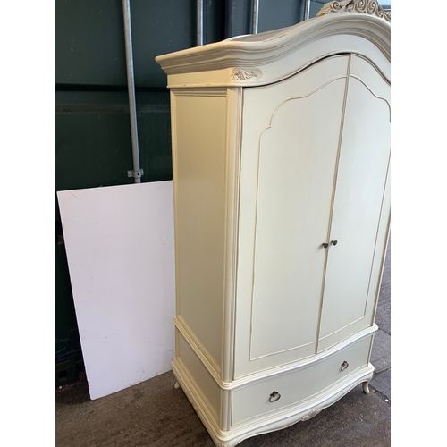 832 - Painted Arch Top Wardrobe