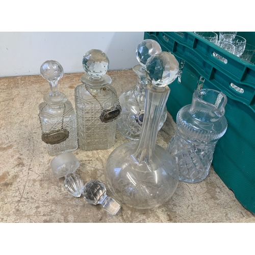 172 - Glassware - Decanters etc