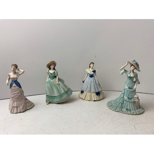 667 - 4x Coalport Figurines