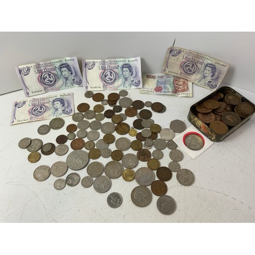 656 - British Coins and Notes