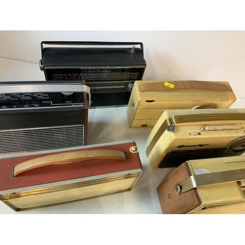 335 - 7x Vintage Radios