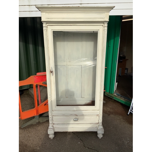 829 - Painted Glazed Cupboard