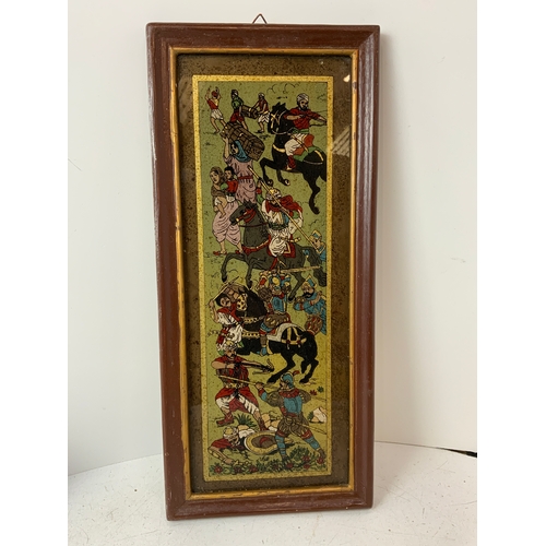 136 - Framed Picture - Indian Battle Scene