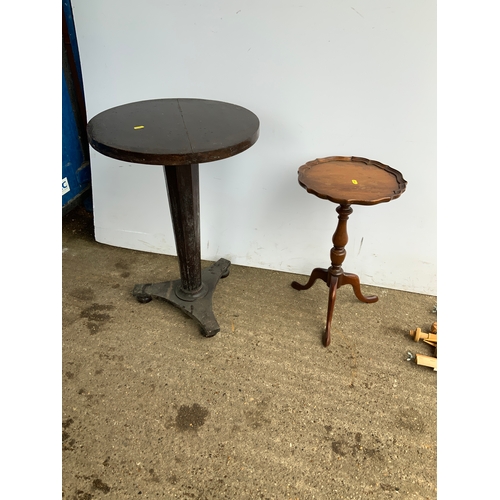 844 - Tripod Wine Table and Other