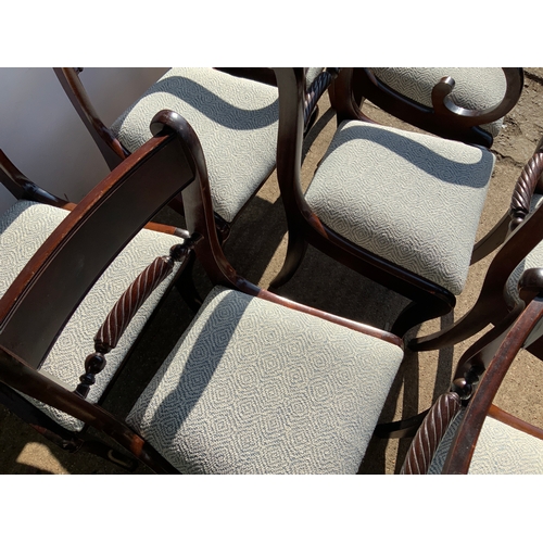 321 - Set of 6x Chairs with Newly Upholstered Seats