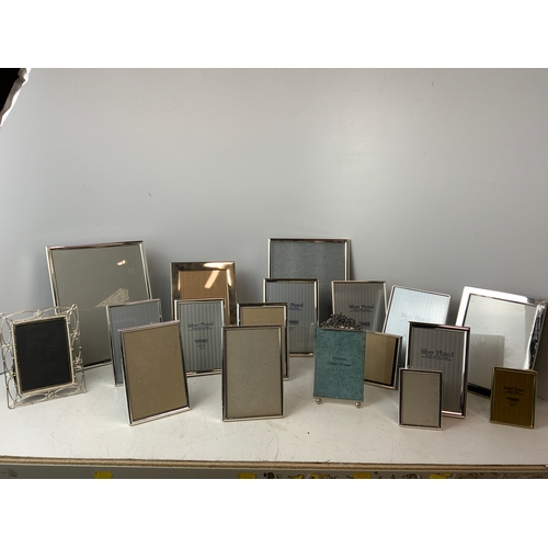 521 - Quantity of Silver Plated Photo Frames