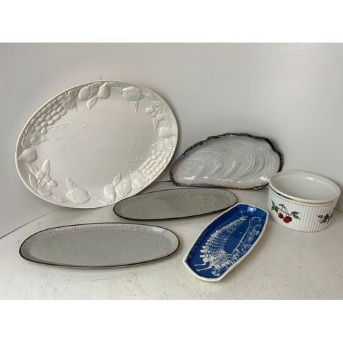 527 - Meat Plate and Other Serving Dishes