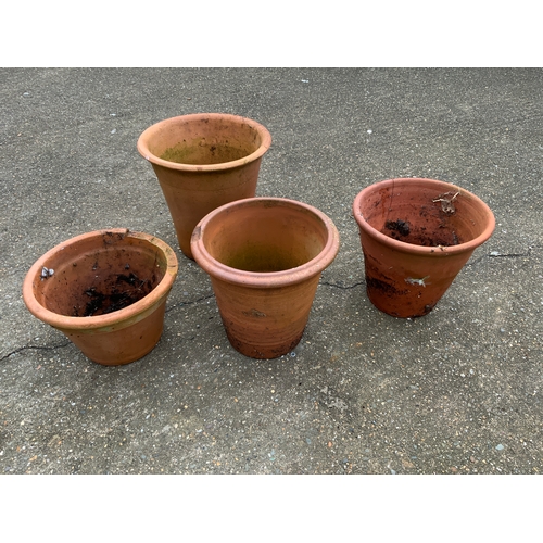 44A - 4x Terracotta Pots