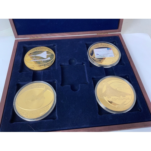 923 - 4x Concorde Collector’s Coins in Case