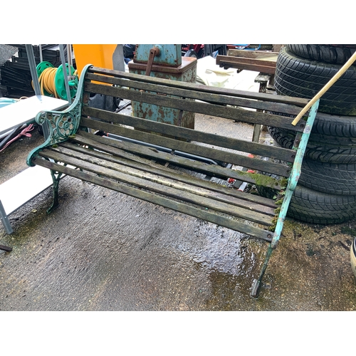 91 - Metal End Garden Bench