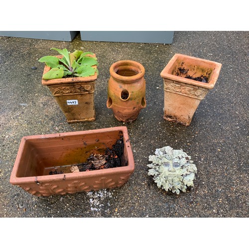 5A - Terracotta Planters and Strawberry Planter etc