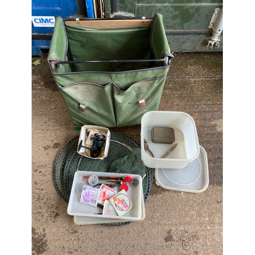 88A - Fishing Box and Contents - Intrepid Reel etc