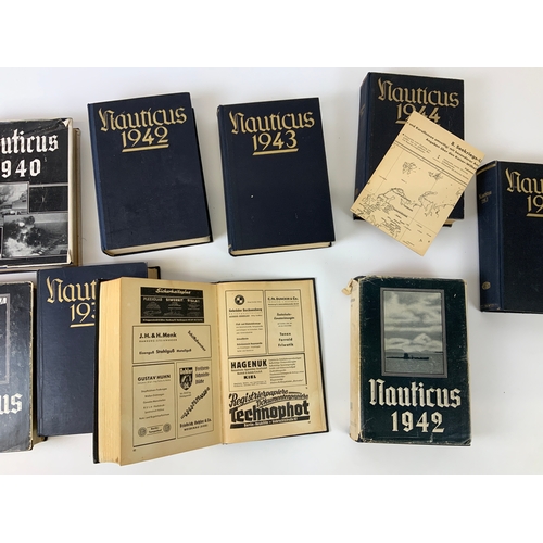 814 - Series of WWII Nauticus German Books