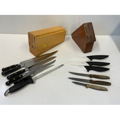 659 - 2x Sets of Kitchen Knives