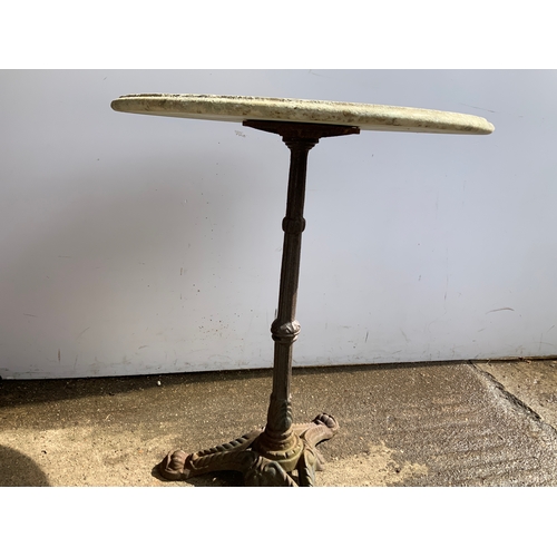 158 - Cast Iron Pub Table