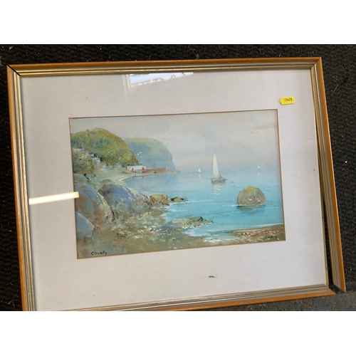 546 - 3x Framed Watercolours - Local Scenes