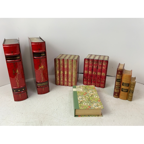 362 - Vintage Tins and Book End etc