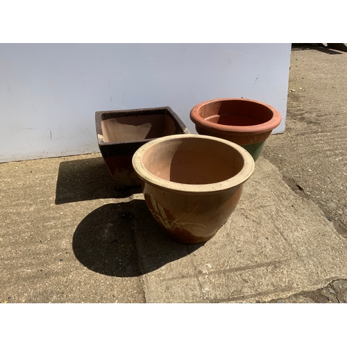 121 - Glazed Garden Planters