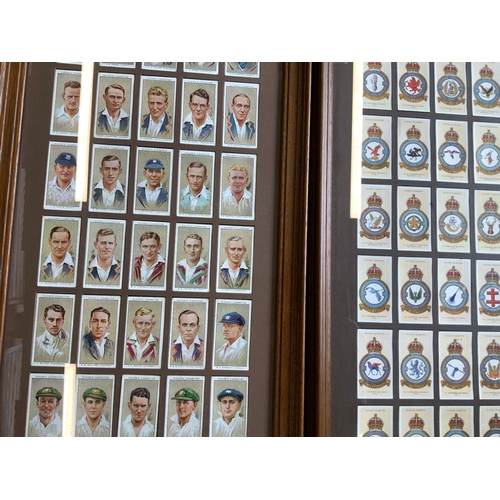 396 - Framed Cigarette Cards