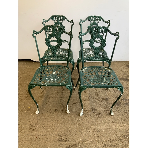 162 - 4x Aluminium Garden Chairs