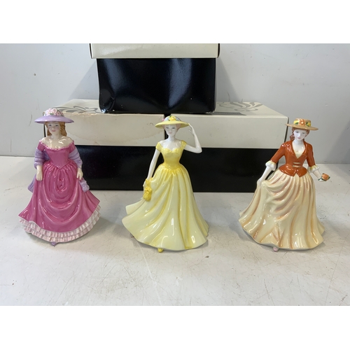 217 - 3x Boxed Royal Doulton Figurines