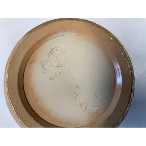 211 - Smokers Cabinet with Silver Mounted Doulton Jar