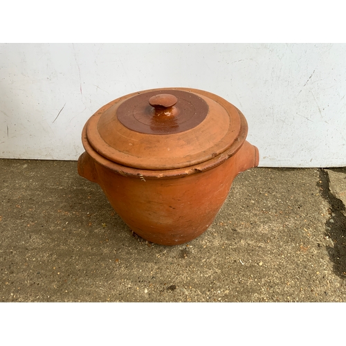 63A - Terracotta Bread Crock