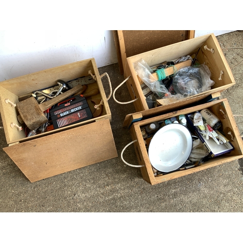 Wooden Crates and Contents