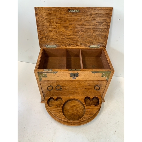 177 - Oak Smoker's Cabinet