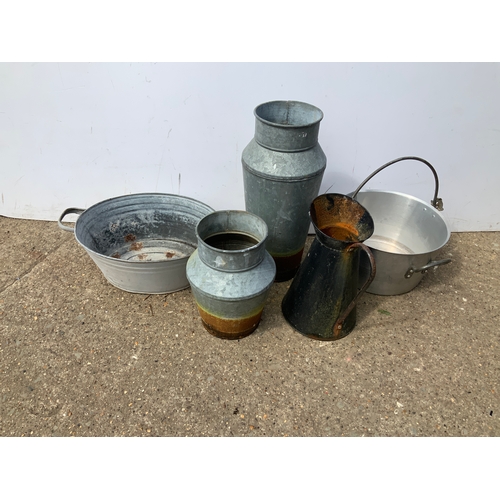 25 - Jam Pan and Galvanised Items