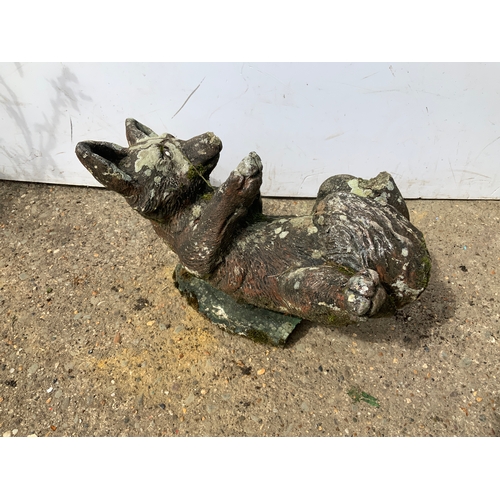 70A - Garden Ornament -  Recumbent Fox