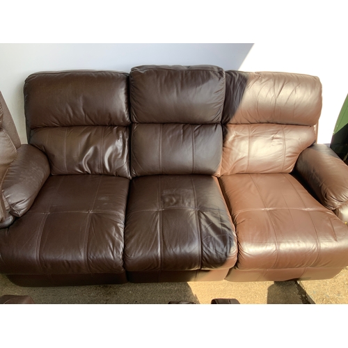 131 - Three Seater Settee and Matching Armchairs