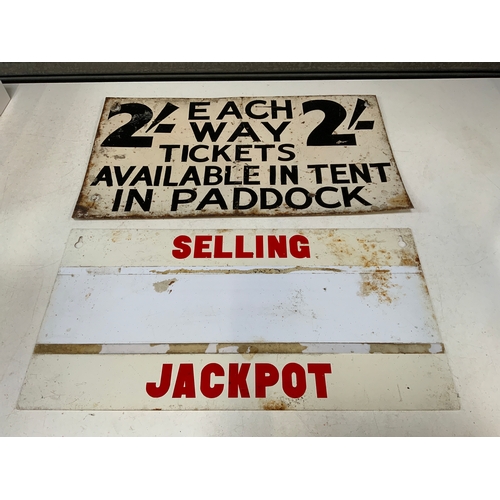 329 - Vintage Racetrack Signs