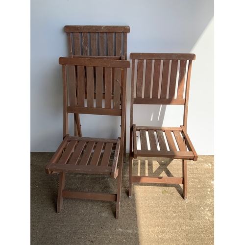 125 - 3x Garden Chairs