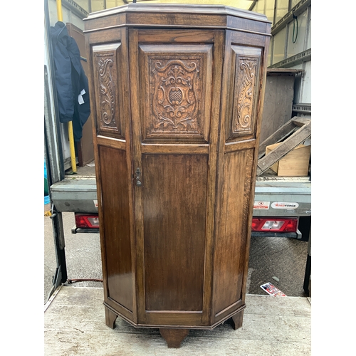 1159 - Carved Hall Cupboard