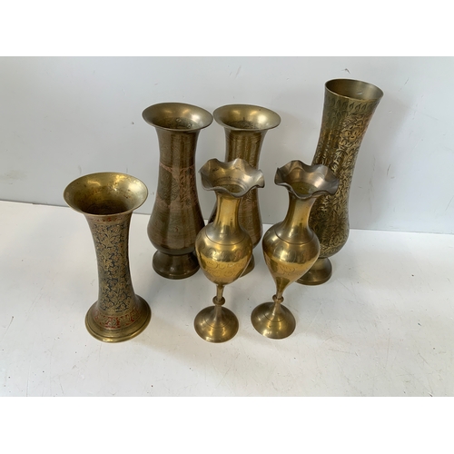 201 - Brass Vases