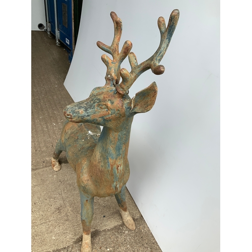 50A - Heavy Cast Iron Garden Stag - 110cm High